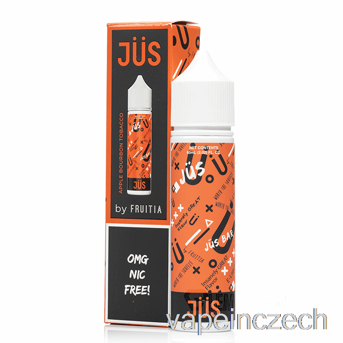 Jablečný Bourbon Tabák - Jus E-liquid - 60ml 0mg Vape Per